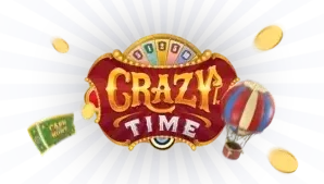 Crazy Time casino comparison screen with ranked casino choices