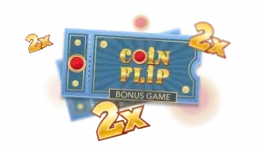 Coin Flip multiplier example from Crazy Time bonus round