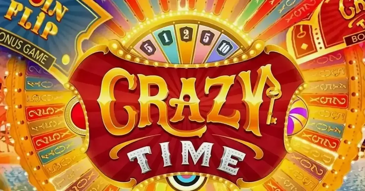 Crazy Time hjul med bonusrundor och svensk livecasino-känsla